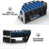 Gatuida Open Air Gpu Mining Frame for Graphics Cards Dual ATX Power Supply Support Efficient Cooling Design Stable Structure for Mining view 4