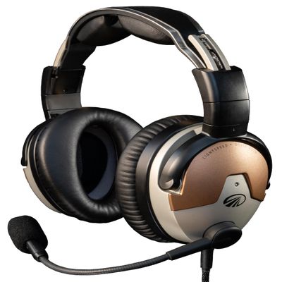 LIGHTSPEED Delta Zulu ANR Aviation Headset - Premium Noise Canceling Bluetooth Headset for Pilots with Built-in Carbon Monoxide Monitoring and Personalized EQ (GA Dual Plugs)