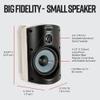 Polk Audio Atrium 4 Outdoor Speakers with Bass Reflex Enclosure | 8 Speaker Pack (4 Pairs, White) - All-Weather Durability | Broad Sound Coverage | Speed-Lock Mounting System | 4 Pairs (White) view 3