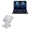 BoxWave Stand and Mount Compatible with ASUS ROG Zephyrus Duo 16 (2023) GX650 - Executive VersaView Laptop Stand, Ergonomic Adjustable Viewing Angle Metallic Riser - Metallic Silver view 1