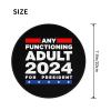 Any Functioning Adult 2024 for President Charming Round Mouse Pad Cute Design Non-Slip Waterproof 7.9 x 7.9 x 0.12 in view 3