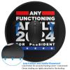 Any Functioning Adult 2024 for President Charming Round Mouse Pad Cute Design Non-Slip Waterproof 7.9 x 7.9 x 0.12 in view 4