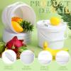 Leinuosen 8 Pcs 2 Gallon Plastic Food Safe Bucket with Lid and Handle Durable Heavy Duty Bucket Set Pail Container for Multipurpose Storage Paint Art Crafts Projects(White) view 3