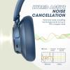 BERIBES Upgraded Hybrid Active Noise Cancelling Wireless Headphones with Transparent Modes,70H Playtime Bluetooth Headphones Wireless with Mic, Deep Bass,3.5MM Cable,Soft-Earpads,Fast Charging-Blue view 4