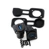 ZBLZGP 2 Pack USB-3.0 D-Type Metal Female to Female USB Module Connector,Data Transmission Solder Pass-Through Adapter Panel Mount view 2