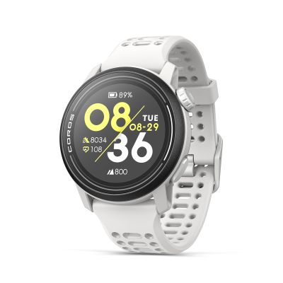 COROS PACE 3 GPS Sport WatchLightweight, Comfortable Running Watch, 17-Day Battery Life, Accurate GPS, Heart Rate Monitor, Navigation, Sleep Tracking, Training Plan, Run, Bike - White Silicone