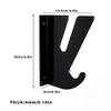 Lixada Wall-Mounted Display Rack for Skateboards,Rack for Skis with Storage Hooks 2PCS view 3