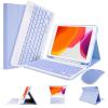 LAMA Wireless Keyboard Case with Mouse for iPad 10.2" 9th 8th 7th Generation, Detachable Bluetooth Keyboard with Pencil Holder for iPad 10.2 Inch/iPad Air 10.5"(3rd Gen)/iPad Pro 10.5 in, Purple view 1