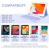 LAMA Wireless Keyboard Case with Mouse for iPad 10.2" 9th 8th 7th Generation, Detachable Bluetooth Keyboard with Pencil Holder for iPad 10.2 Inch/iPad Air 10.5"(3rd Gen)/iPad Pro 10.5 in, Purple view 2
