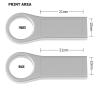 Custom USB Flash Drive 512MB 25 Pack JBOS Personalized USB Drives 512 MB Printed or Laser-Engraved with Your Logo Customized Thumb Drives Keychain Hole Design Ideal as Promotional Favors view 4