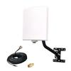 Outdoor WiFi Antenna Long Range External Directional WiFi Antennas Kit 2.4GHz 5.8GHz High Gain 15dBi WiFi Panel Antenna for WiFi Router/Wireless Access Point/Camera, 5meter Cable, RP-SMA, SMA, Pole view 1