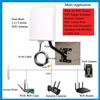 Outdoor WiFi Antenna Long Range External Directional WiFi Antennas Kit 2.4GHz 5.8GHz High Gain 15dBi WiFi Panel Antenna for WiFi Router/Wireless Access Point/Camera, 5meter Cable, RP-SMA, SMA, Pole view 2