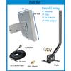 Outdoor WiFi Antenna Long Range External Directional WiFi Antennas Kit 2.4GHz 5.8GHz High Gain 15dBi WiFi Panel Antenna for WiFi Router/Wireless Access Point/Camera, 5meter Cable, RP-SMA, SMA, Pole view 3