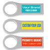 Custom USB Flash Drive 32GB USB3.0 200 Pack JBOS Personalized USB Drives 32 GB 3.0 Printed or Laser-Engraved with Your Logo Customized Thumb Drives Keychain Hole Design Ideal as Promotional Favors view 2