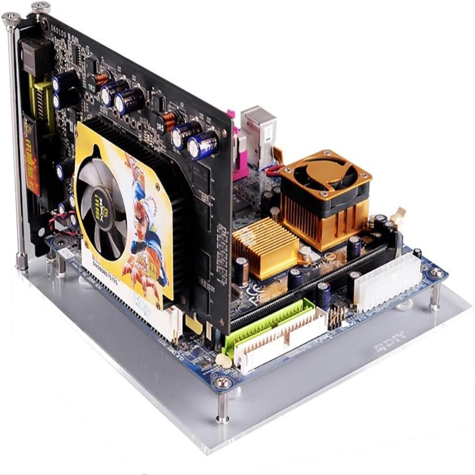 PC Open Frame Test Bench EATX Motherboard Transparent Acrylic Overlock Computer Case DIY Mod Base Stand Suit for EATX ATX MATX ITX