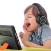 IMYB Kids Headphones Wired, Stereo Foldable Tangle-Free 3.5mm Jack Adjustable On-Ear Headphones for Kids/Toddlers/Children/Teens/Boys/Girls/School/Ipad/Tablet/Kindle/Phones/Travel/Plane (Black) view 2
