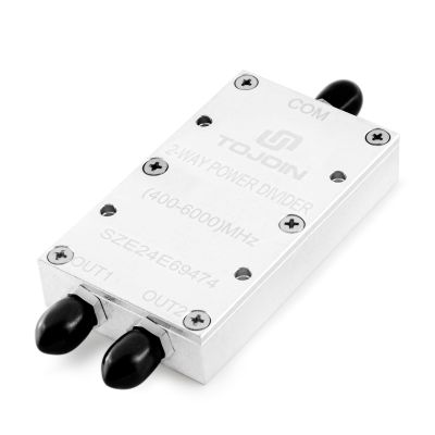 TOJOIN Passive Power Splitter/Divider 2 Way for SMA Connectors, Coaxial Cable Splitter 0.4-6GHz for RF/Microwave Measurements Accessories, Antenna System (PS-2SM-0460)