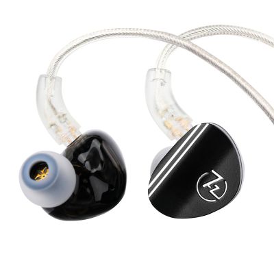 Linsoul 7HZ SONUS 1DD+1BA Dual Driver in Ear Monitor, HiFi in Ear Earphone IEM, with Detachable High-end Silver-Plated OCC Cable, Aluminum Back Cavity for Audiophile, Gaming Earbuds (Black, 3.5mm)