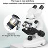 3000X 5000X 7000X LED Binocular Compound Lab Microscope w/Blank Slides, Cover Slips, & Lens Cleaning Paper, for Adults Kids Students,30000X view 2