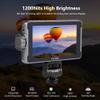 VILTROX DC-550 Touch Screen DSLR Camera Field Monitor 1200 Nits High-Bright 5.5 inch DSLR Camera Monitor with Sunshade Hood/Battery 3D LUT HDR 4K HDMI in and Out Exposure Focus Assist Waveform Monitor view 2