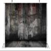 BELECO 7x5ft Fabric Scary Bloody Brick Wall Backdrop Damaged Old Dark Brick with Blood Dripping Haunted Room Background Murder Crime Horror Halloween Themed Party Decorations Photo Studio Shoot Props view 3