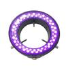 VAKUUM Lab Microscope Slides 60 LED Adjustable Ring Light Illumination Lamp, White/Red/Yellow/Purple Lighting for Microscope with Power Adapter Microscope Parts (Color : Purple) view 1