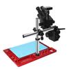 Lab Microscope Slides 3.5X-90X Trinocular Stereo Zoom Microscope Set with 38MP HDMI USB Video Microscope Camera for Phone PCB Soldering Repair Microscope Parts (Color : 38MP and 0.5X Cmount, Size : view 4