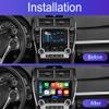 10 Inch Car Stereo,Slakerbe Wireless Portable Car Stereo Carplay Android Auto Car Radio Android 13 MP5 Player 2+32GB Car Radio with WiFi USB FM Backup Camera Compatible for Camry2012 2013 2014 view 2