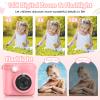 Radekly Instant Print Camera for Kids,Christmas Birthday Gifts for Age 3-12 Girls Boys1080P HD Digital Video Cameras for Toddler,Kids Portable Toy with 3 Rolls Photo Paper32GB Card-Pink view 3