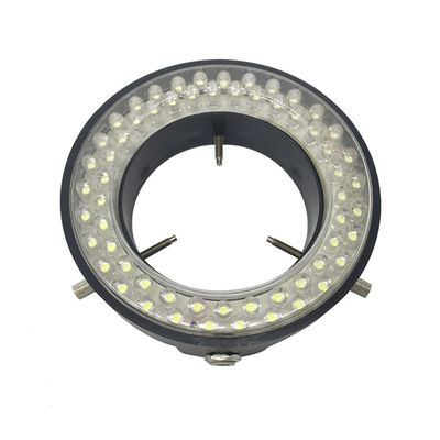 Lab Microscope Slides 60 LED Adjustable Ring Light Illumination Lamp, White/Red/Yellow/Purple Lighting for Microscope with Power Adapter Microscope Parts (Color : White)