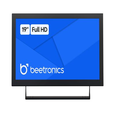 Beetronics 19-Inch Full HD IPS Monitor - Professional Industrial-Grade Display | HDMI, VGA, BNC, RCA Inputs | Durable Metal Housing, Matte Screen, 24/7 Continuous Operation, Wide Viewing Angle, 19HD7M