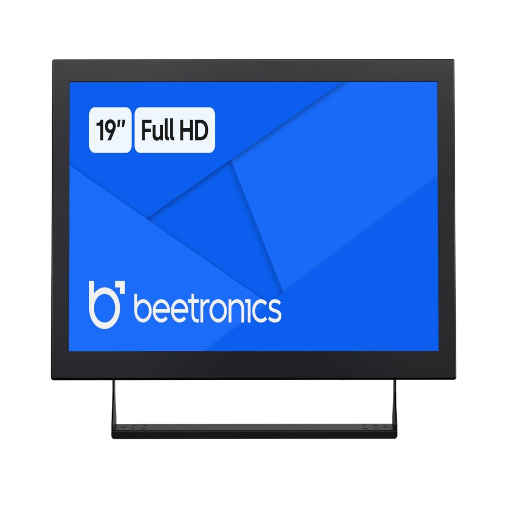 Beetronics 19-Inch Full HD IPS Monitor - Professional Industrial-Grade Display | HDMI, VGA, BNC, RCA Inputs | Durable Metal Housing, Matte Screen, 24/7 Continuous Operation, Wide Viewing Angle, 19HD7M