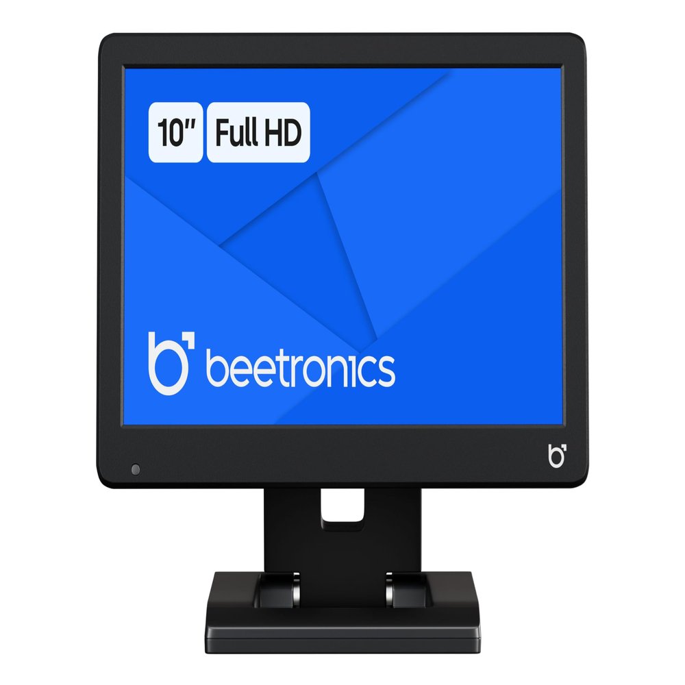 Beetronics 10 Inch Professional Monitor  Full HD 1080p IPS Display | High-Performance, Durable Plastic Housing | HDMI, VGA, BNC, RCA Inputs | Matte Screen, 24/7 Operation, Wide Viewing Angles | 10HD7