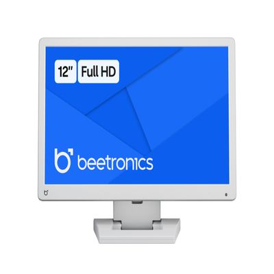Beetronics 12 Inch Professional Monitor  Full HD 1080p IPS Display | High-Performance, Durable Plastic Housing | HDMI, VGA, BNC, RCA Inputs | Matte Screen, 24/7 Operation, Wide Viewing Angles, 12HD5W