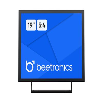 Beetronics 19-Inch Full HD IPS Monitor - Professional Industrial-Grade Display | HDMI, VGA, BNC, RCA Inputs | Durable Metal Housing, Matte Screen, 5:4 Aspect Ratio, Wide Viewing Angle - 19VG7M