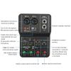 Portable USB Mini Sound Board Console, 2 Channels Audio Mixer, Sound Card USB 48V Power Compact Sound Mixing Console, for Music Recording Home Karaoke Internet view 4