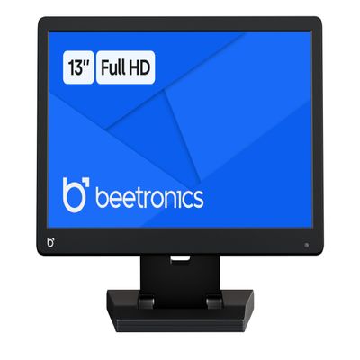 Beetronics 13 Inch Professional Monitor  Full HD 1080p IPS Display | High-Performance, Durable Plastic Housing | HDMI, VGA, BNC, RCA Inputs | Matte Screen, 24/7 Operation, Wide Viewing Angles | 13HD7