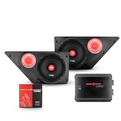 DS18 BRO-FD-LR-PKG Ford Bronco 6th GEN Loaded Front Door Panels with 6.5" Midrange and 3.78" Neodymium Super Bullet Tweeters - RGB LED Light - Speaker Panels Package Bronco 2021 2022 2023