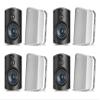Polk Audio Atrium 5 Outdoor Speakers with Bass Reflex Enclosure | 8 Speaker Pack (4 Pairs, White) - All-Weather Durability | Broad Sound Coverage | Speed-Lock Mounting System | 4 Pairs (White) view 1