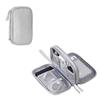 Yiasangly Electronic Organizer Bag, Waterproof Portable Travel Cable Storage Bag, Multifunctional Cord Storage Case for USB Drive, Dard Drive, Power Bank, Charger, Mouse, USB Cable, Headphones - Grey view 1