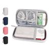 Yiasangly Electronic Organizer Bag, Waterproof Portable Travel Cable Storage Bag, Multifunctional Cord Storage Case for USB Drive, Dard Drive, Power Bank, Charger, Mouse, USB Cable, Headphones - Grey view 2