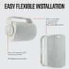 Polk Audio Atrium6 All Weather Outdoor Loudspeakers - 4 Pack (White) view 4