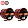 BEST CONNECTIONS Speaker Zip Wire (Various Gauge/Size Options) Primary Bonded Red & Black Speaker Cable Stranded Speaker Wire Car Audio Automotive Home Theatre (200 Feet (100ft x 2), 8 Gauge) view 1