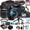 Canon EOS Rebel T7 DSLR Camera w/EF-S 18-55mm F/3.5-5.6 is II Zoom Lens + 64GB Memory, Case, Gripster Tripodpod, and More (26pc Bundle) (Renewed) view 1