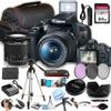 Canon EOS Rebel T7 DSLR Camera w/EF-S 18-55mm F/3.5-5.6 is II Zoom Lens + 64GB Memory, Filters,Case, Tripod, Flash, Remote, and More (35pc Bundle) (Renewed) view 1