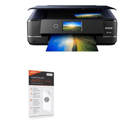 BoxWave Screen Protector Compatible with Epson Expression Photo XP-970 - ClearTouch Anti-Glare (2-Pack), Anti-Fingerprint Matte Film Skin