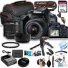 Canon EOS 4000D / Rebel T100 DSLR Camera w/EF-S 18-55mm F/3.5-5.6 Zoom Lens + 64GB Memory, Case, Gripster Tripodpod, and More (26pc Bundle) (Renewed) view 1