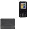 BoxWave Keyboard Compatible with Cherry Mobile C7i - SlimKeys Bluetooth Keyboard with Trackpad, Portable Slim TouchPad - Jet Black view 1