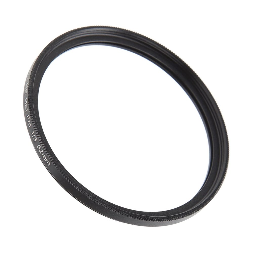 1/8 Black Mist Filter, Soft Focus Portrait Filter for Video Vlog Photography, MRC Coating, (52MM)