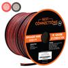 BEST CONNECTIONS Speaker Zip Wire (Various Gauge/Size Options) Primary Bonded Red & Black Speaker Cable Stranded Speaker Wire Car Audio Automotive Home Theatre (1000 Feet, 18 Gauge) view 1